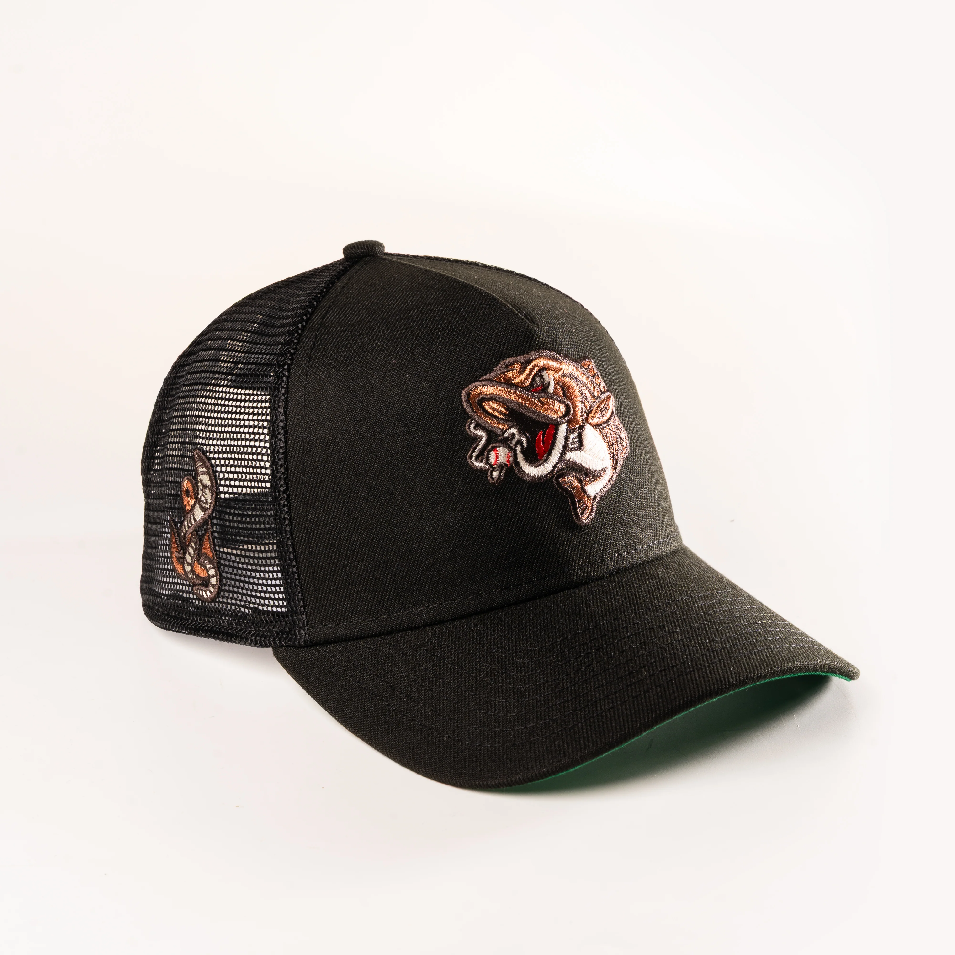 GWINNETT STRIPERS BLACK MESHBACK 9FORTY A-FRAME SNAPBACK HAT