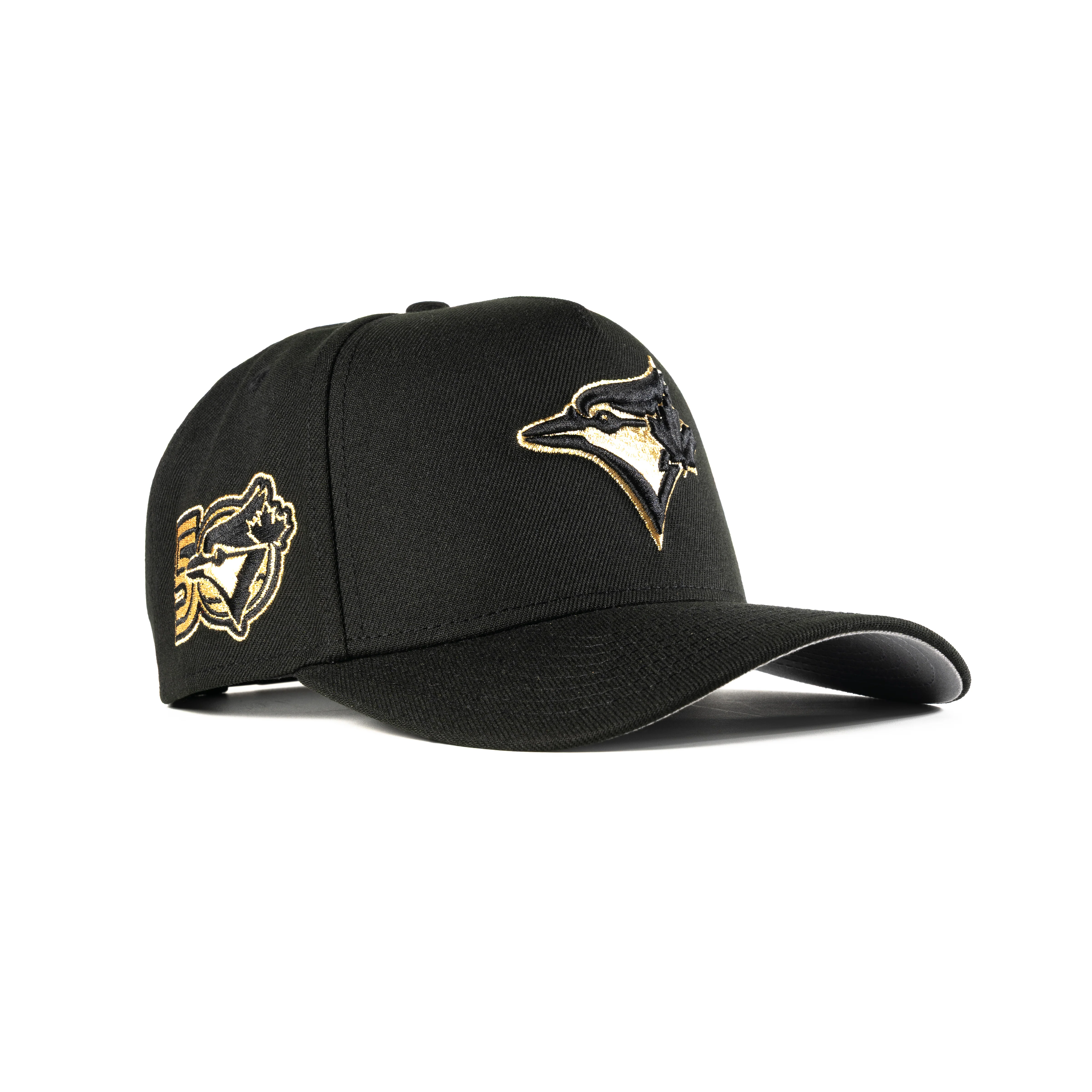 TORONTO BLUE JAYS GOLD 50TH ANNIVERSARY 9FORTY A-FRAME SNAPBACK HAT
