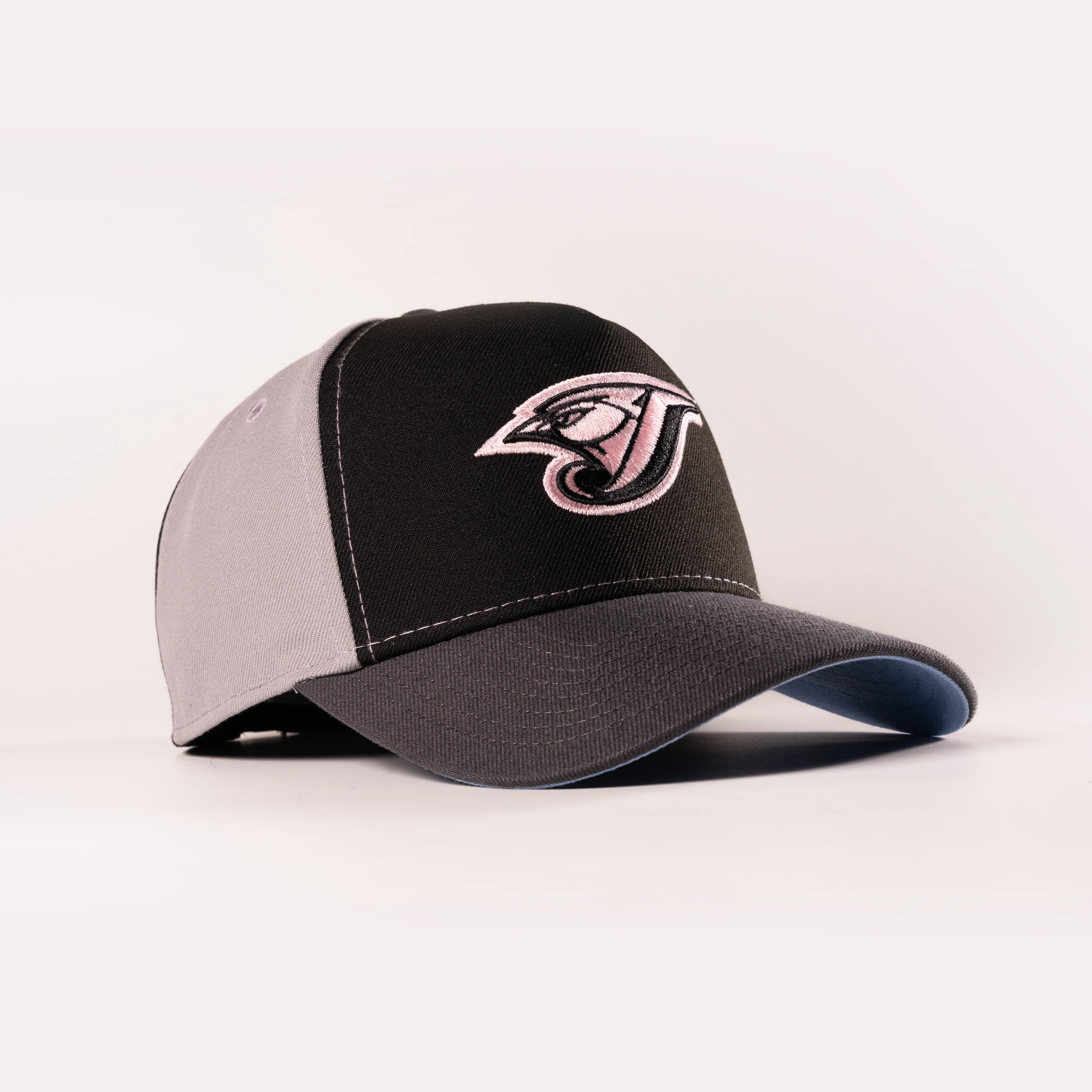 TORONTO BLUE JAYS GREY FOG BLEACHED CORAL 9FORTY A-FRAME SNAPBACK HAT