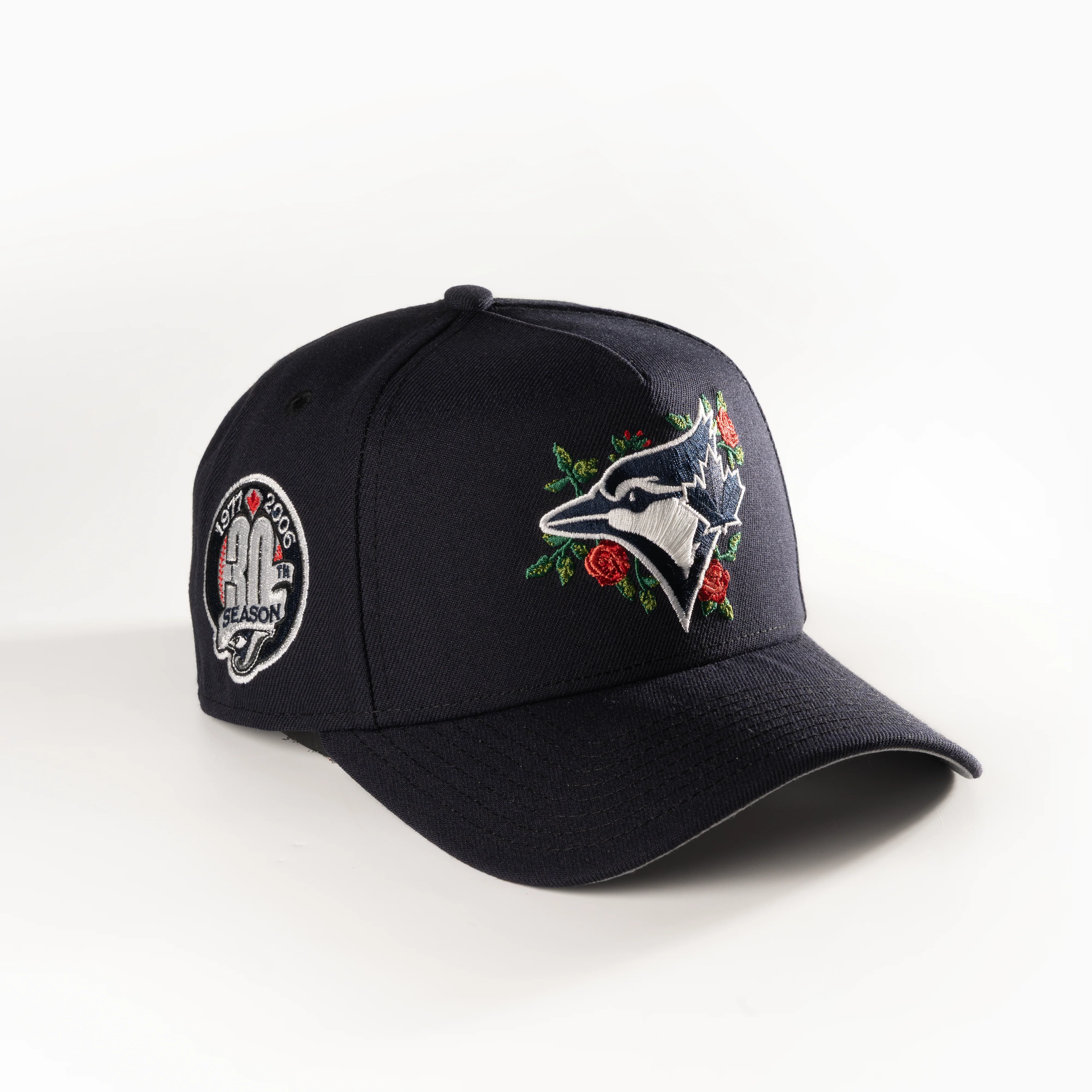 TORONTO BLUE JAYS NAVY ROSE 9FORTY A-FRAME SNAPBACK HAT