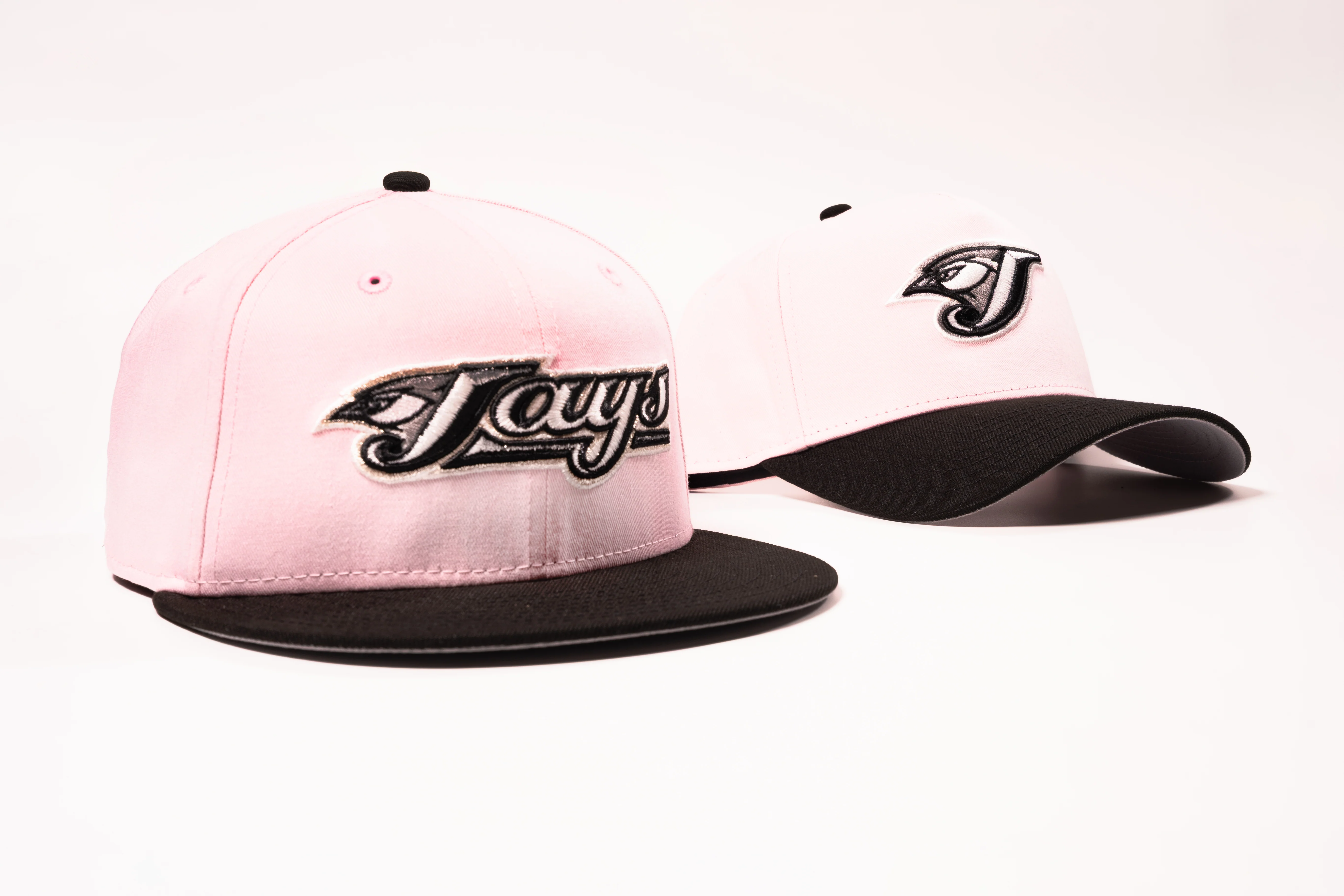 TORONTO BLUE JAYS PINK BUBBLE GUM 59FIFTY FITTED HAT - Image 4